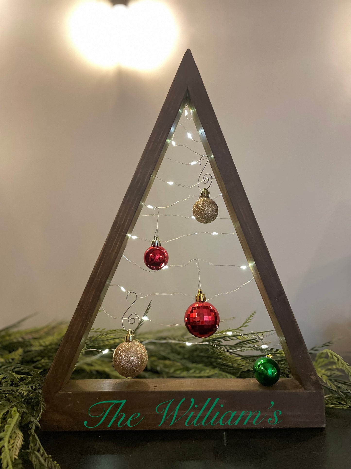 Lighted Wooden Tree
