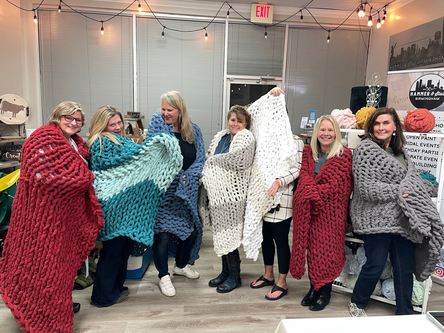 Chunky Hand Knit Blankets