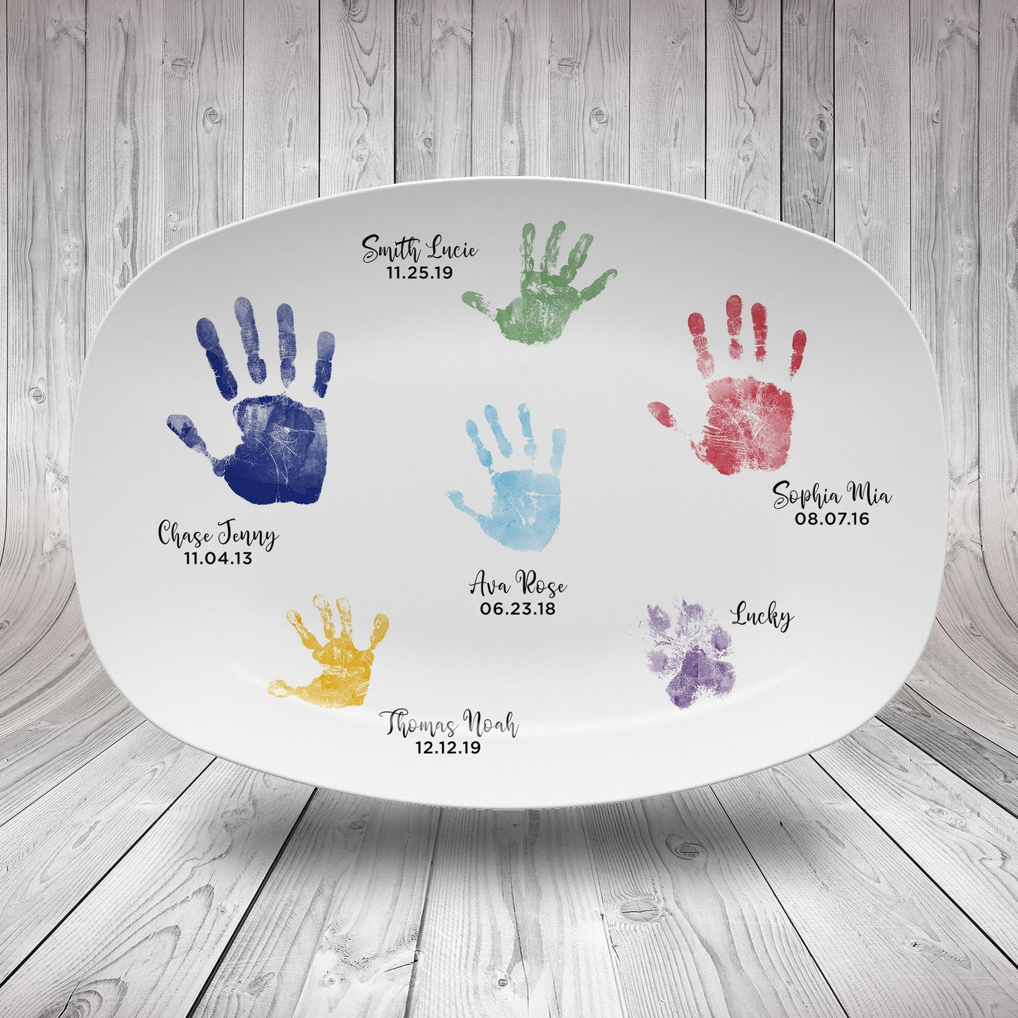 DIY Handprint Plates & Platters