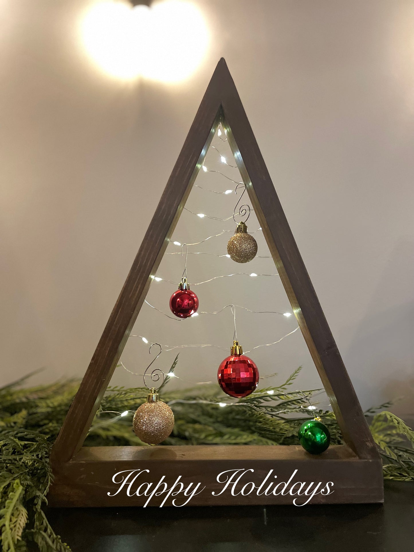 Lighted Wooden Tree