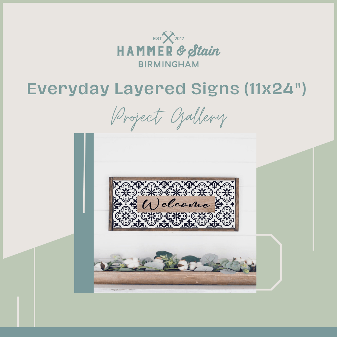 Everyday Layered Framed Sign (11 x24")