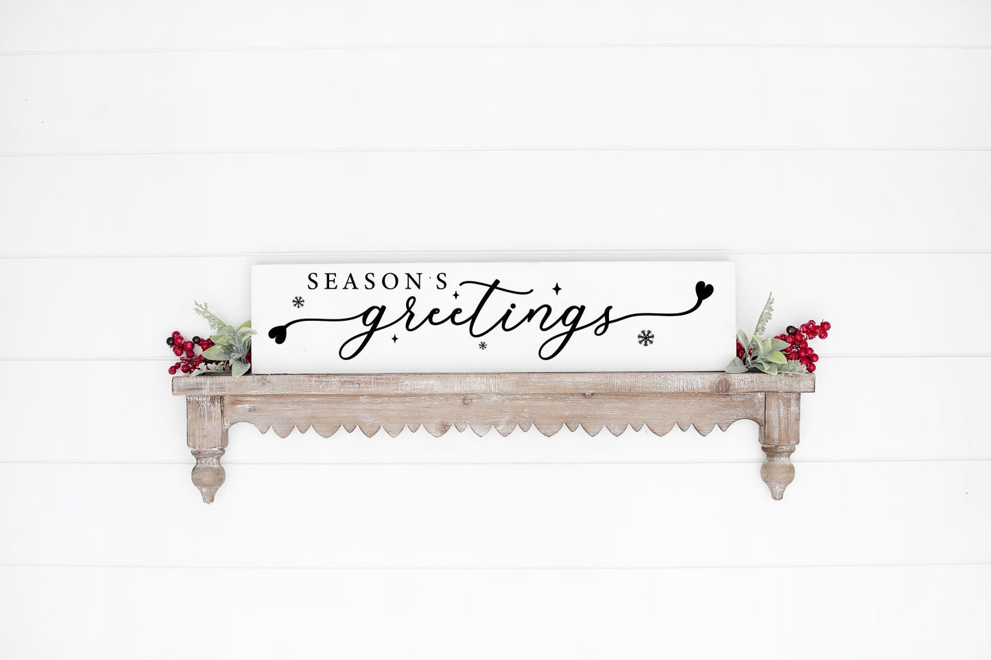 32" FRAMED CHRISTMAS PLANKS