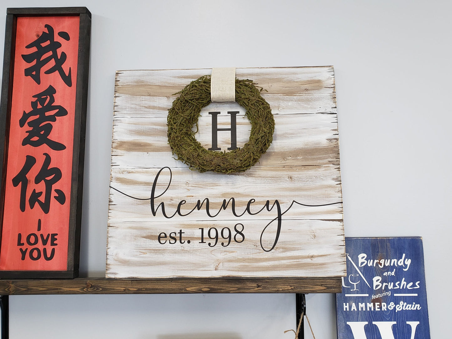 Everyday Moss Pallet Wreath (22x24")
