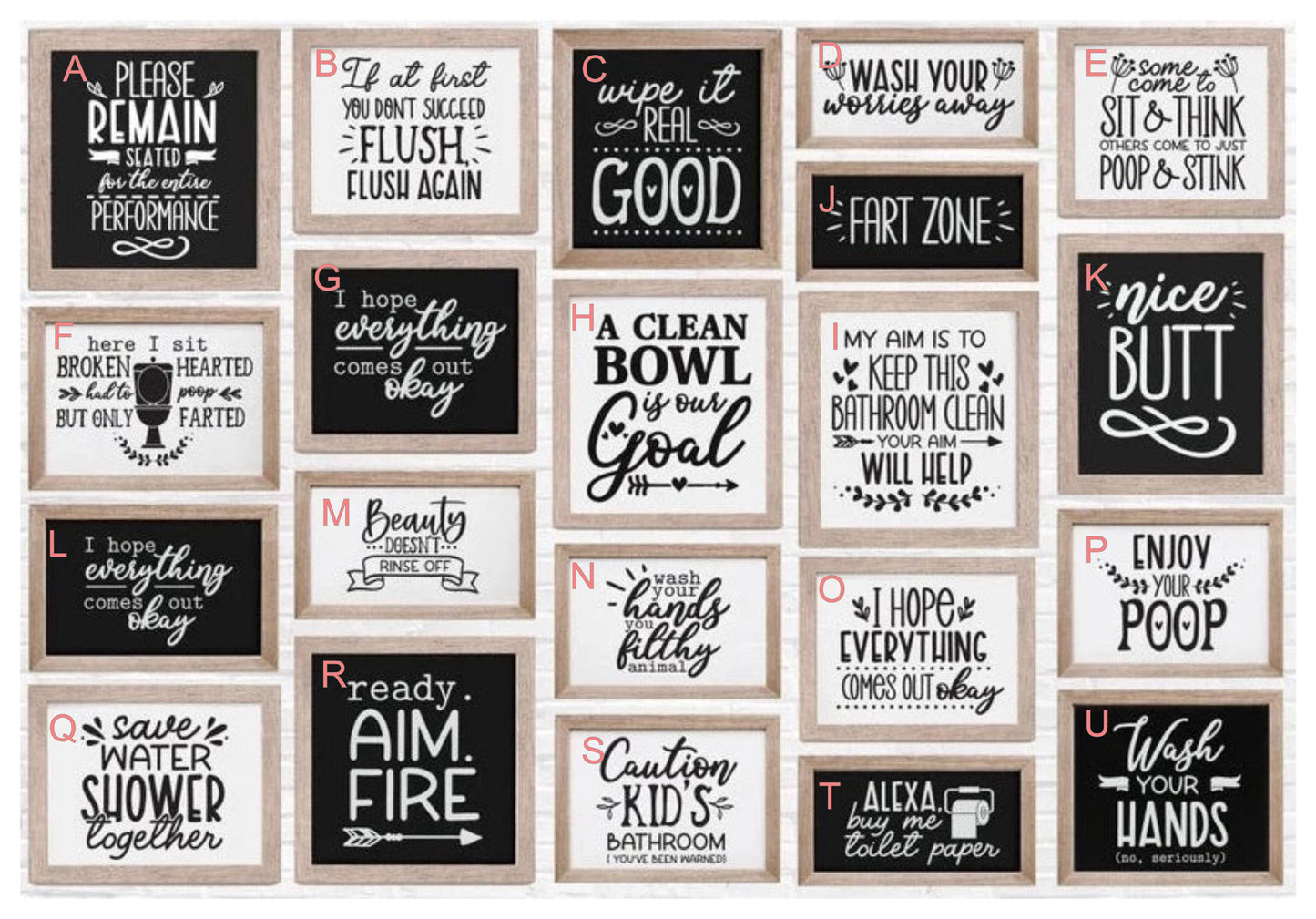 Everyday Bathroom Humor Signs