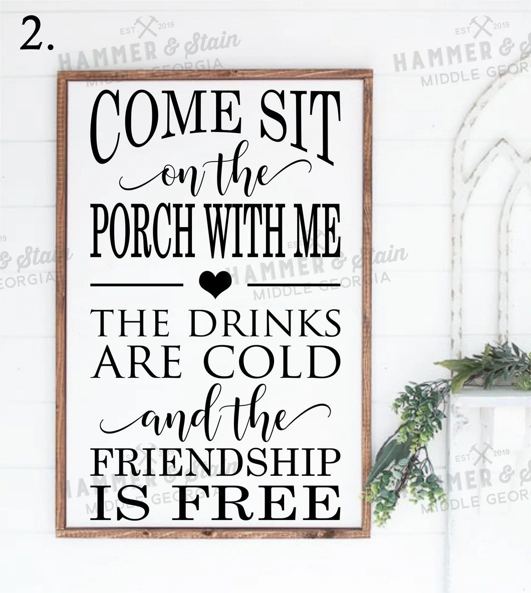 Everyday Framed Signs (11x24")