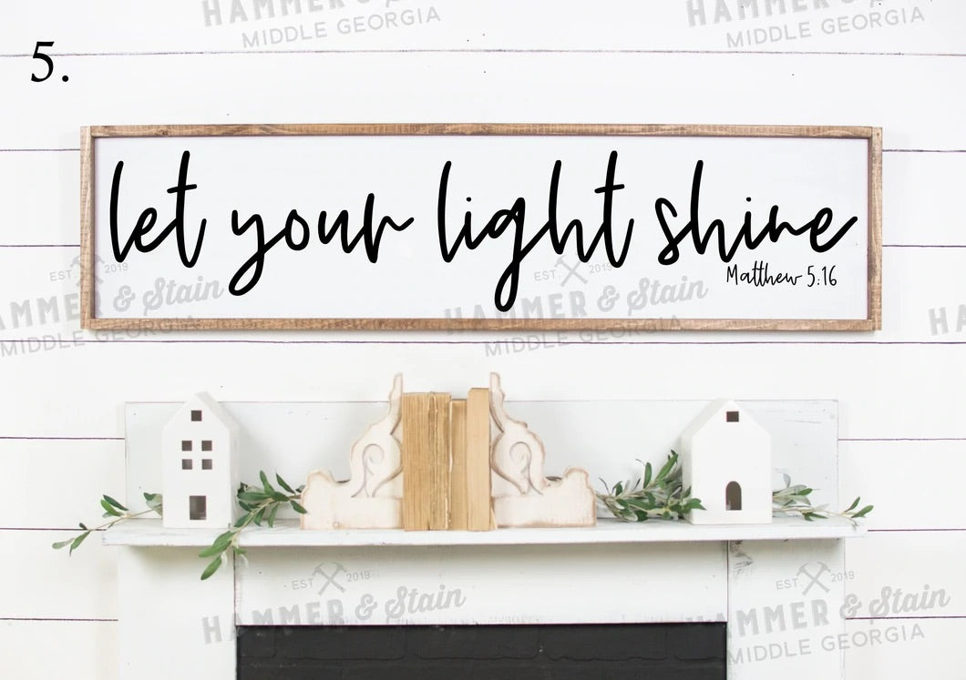 Everyday Framed Sign (11x48")