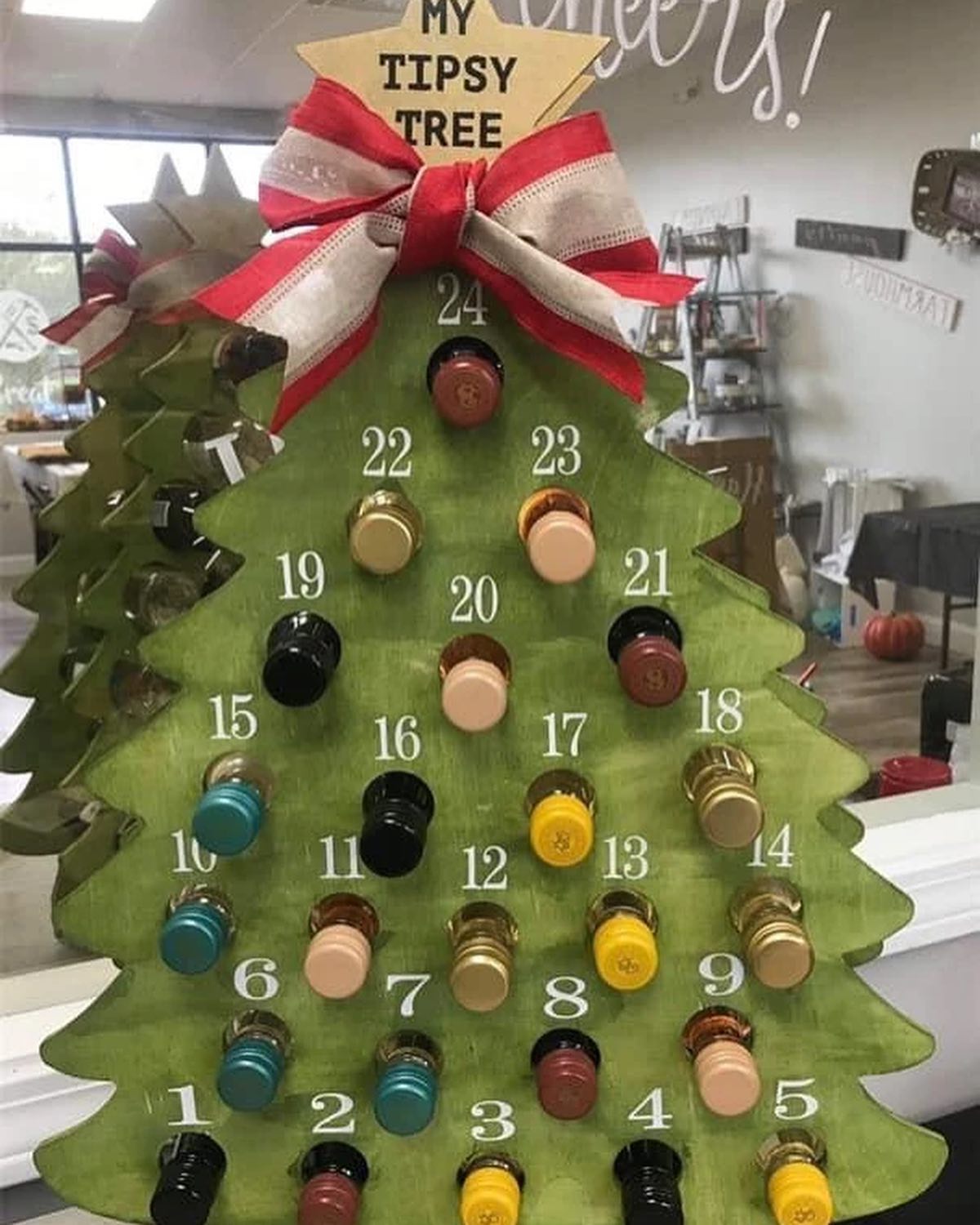 Mini Wine Bottle Advent Calendar
