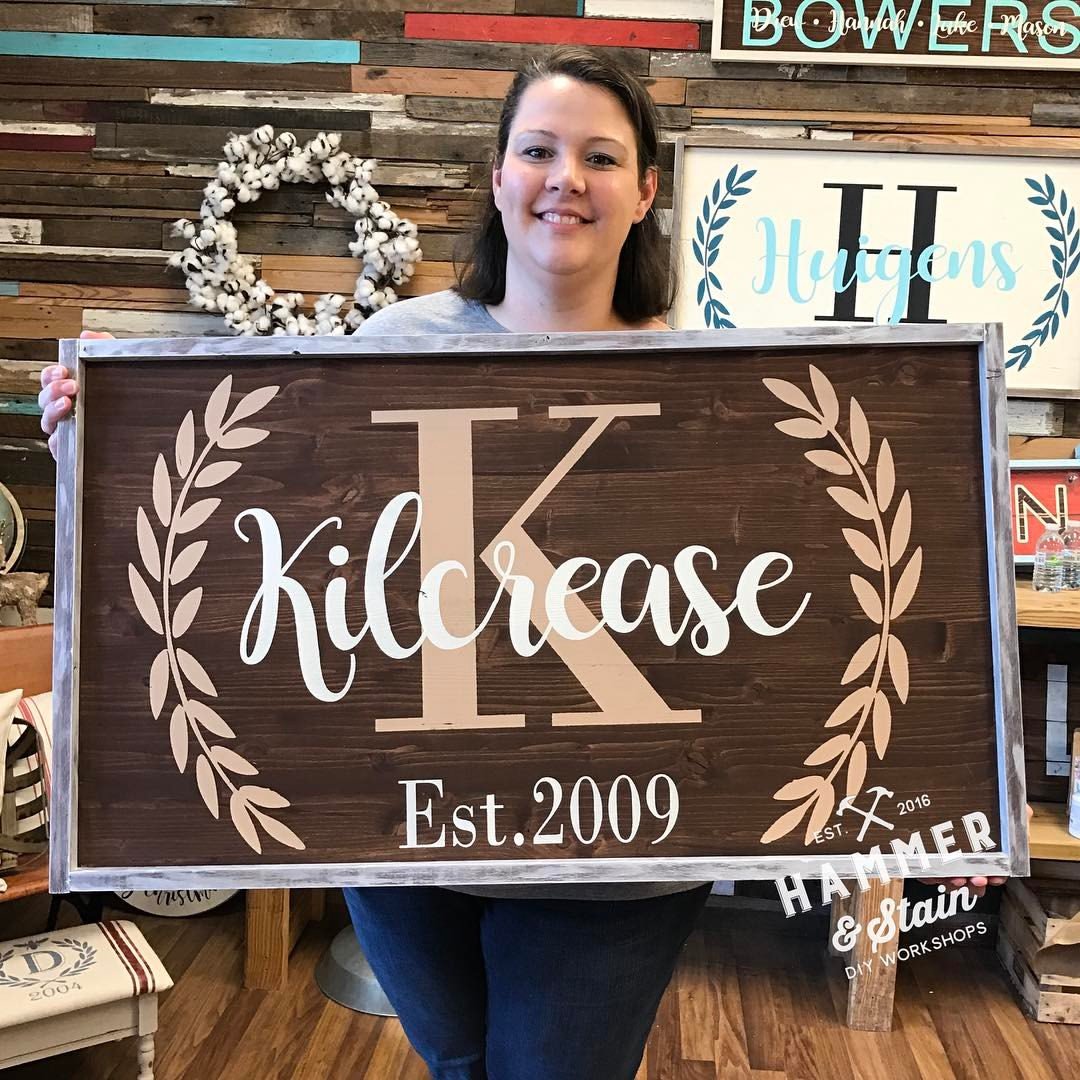 Large Framed Sign