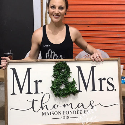Large Framed Sign
