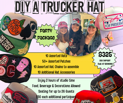 Trucker Hat Party Package