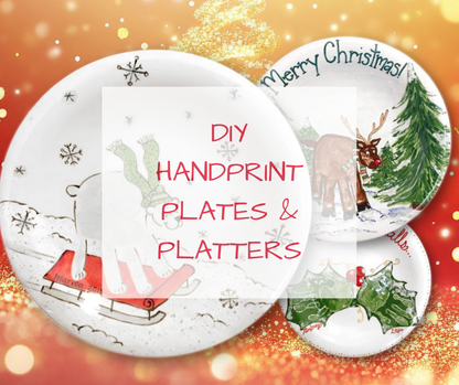 DIY Handprint Plates & Platters