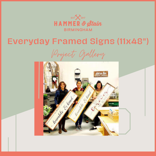Everyday Framed Sign (11x48")