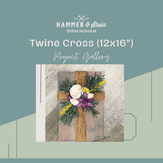 Twine Cross (12x16")