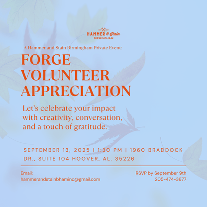09/13/2025 FORGE VOLUNTEER APPRECIATION 11:00 AM