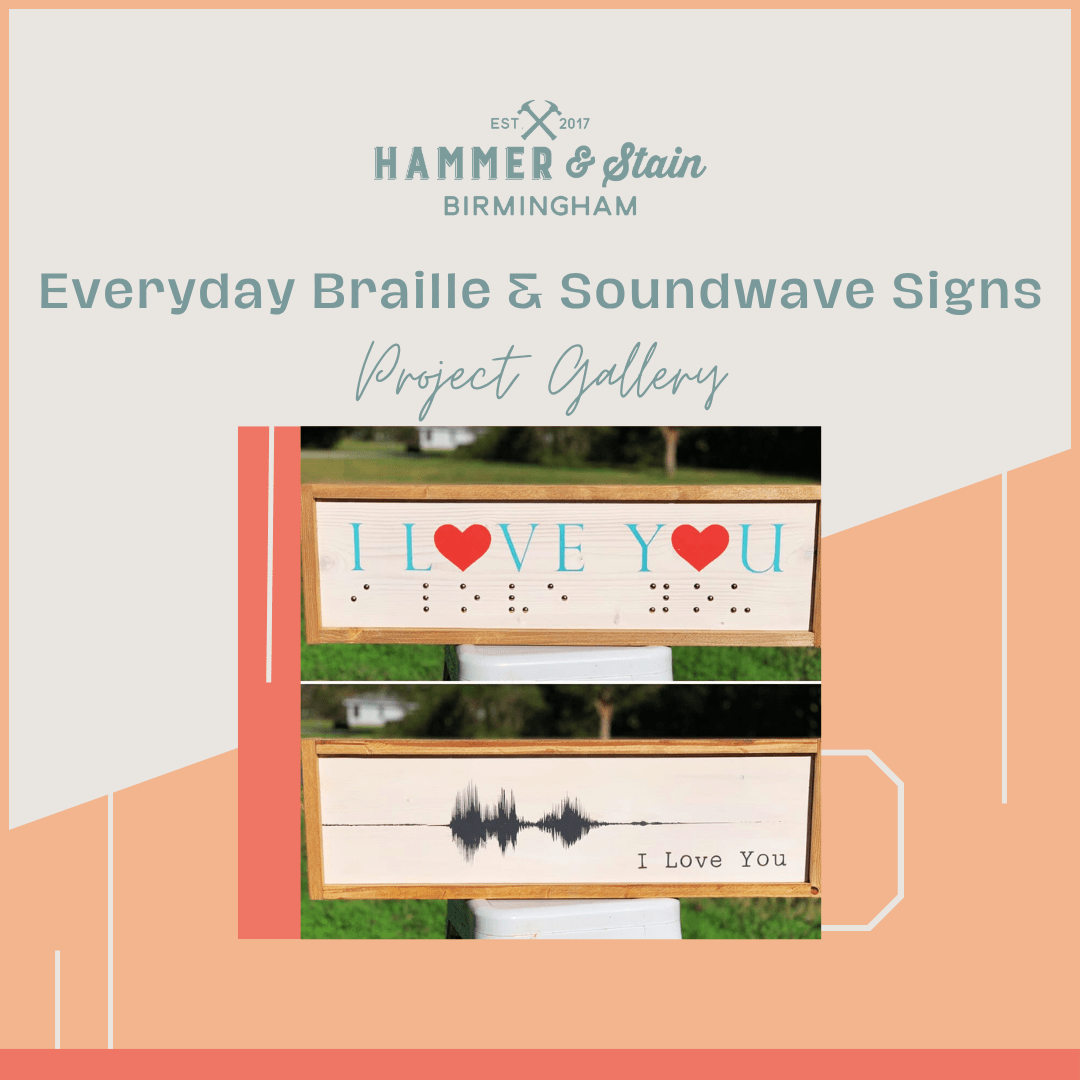 Everyday Braille & Soundwave Signs