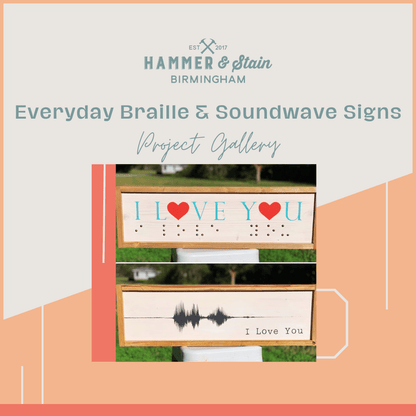 Everyday Braille & Soundwave Signs