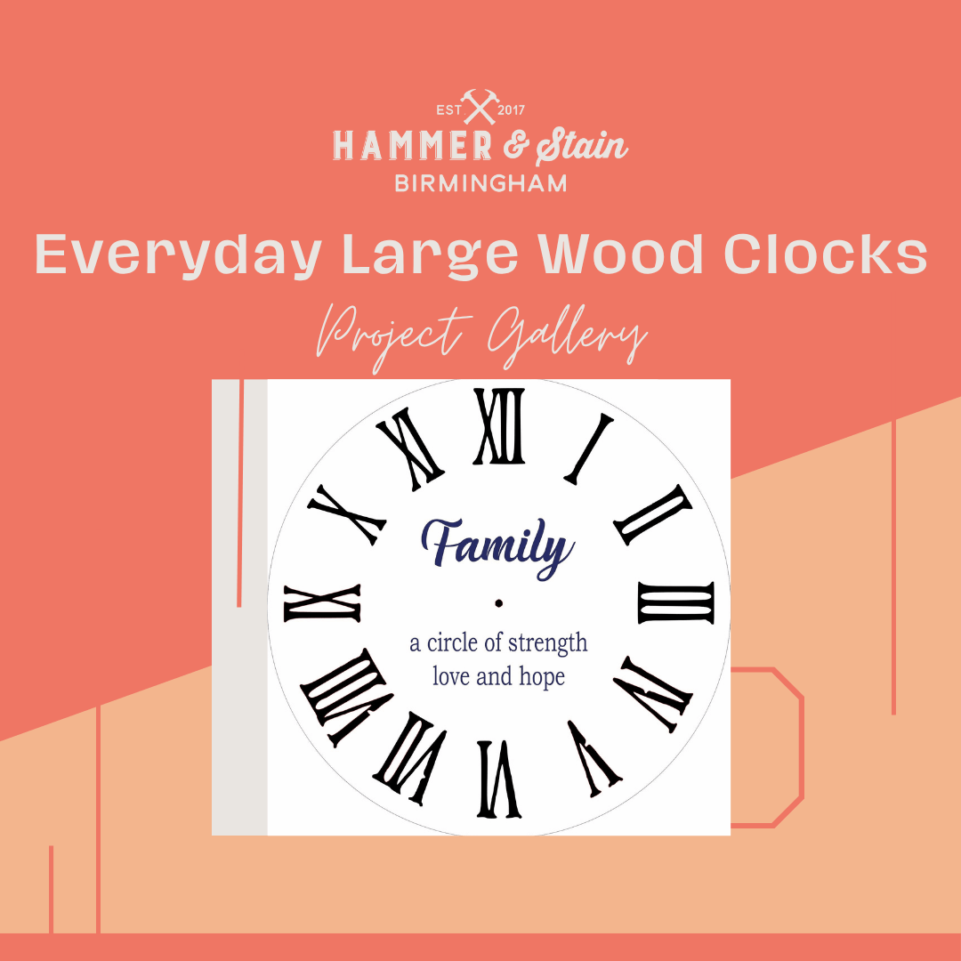 Everyday Large Wood Clocks