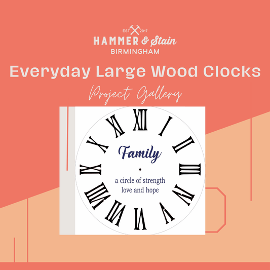 Everyday Large Wood Clocks