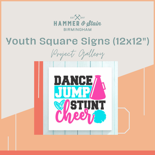 Youth Square Signs (12x12")