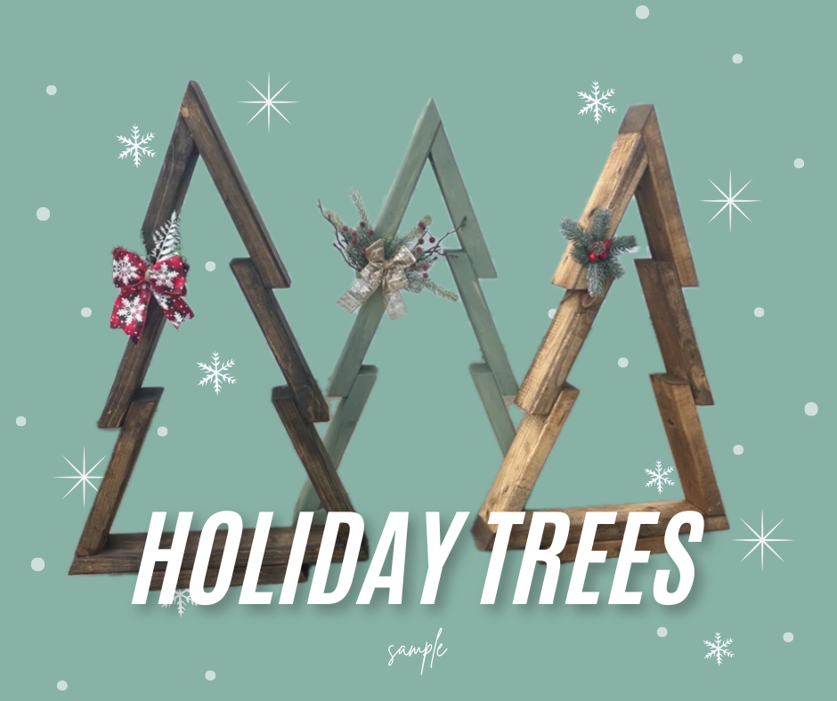 Wood Holiday Trees