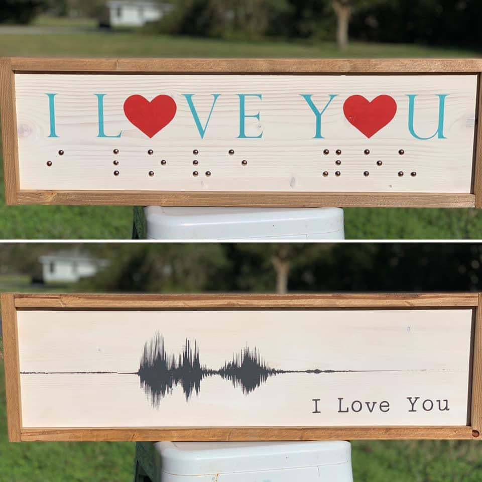 Braille & Soundwave Signs-Private Party