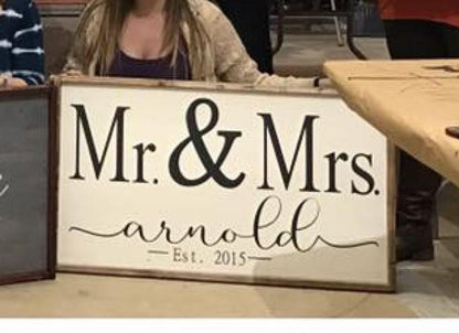 Large Framed Sign