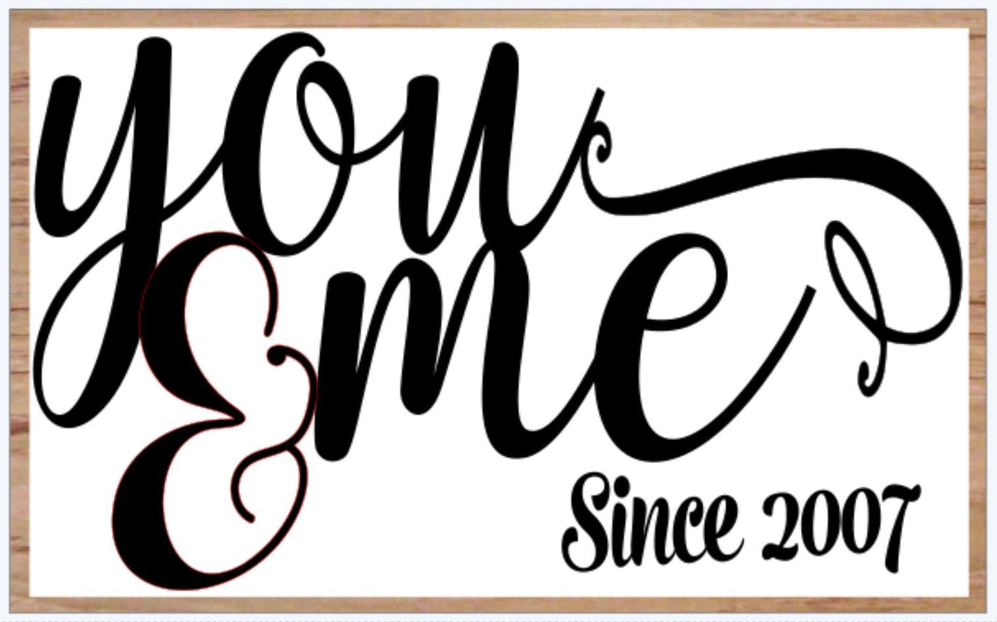 Large Framed Sign