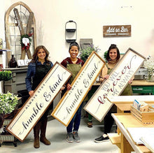 Framed Sign 11x48" $85