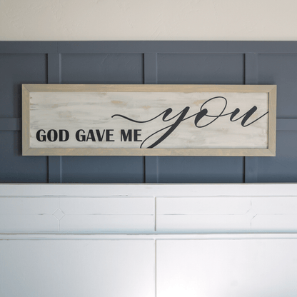 Framed Sign 11x48" $85