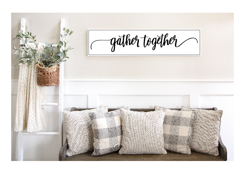 Framed Sign 11x48" $85