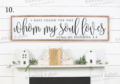 Framed Sign 11x48" $85