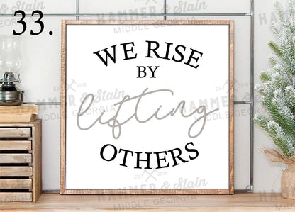 Everyday Framed Sign (24x24")